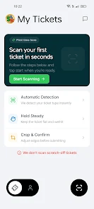 Mobile application running on a smartphone